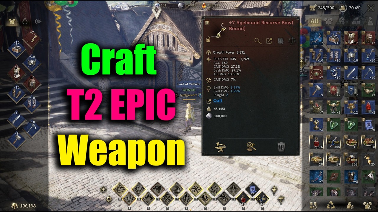 Legend of Ymir Craft T2 Epic Weapon