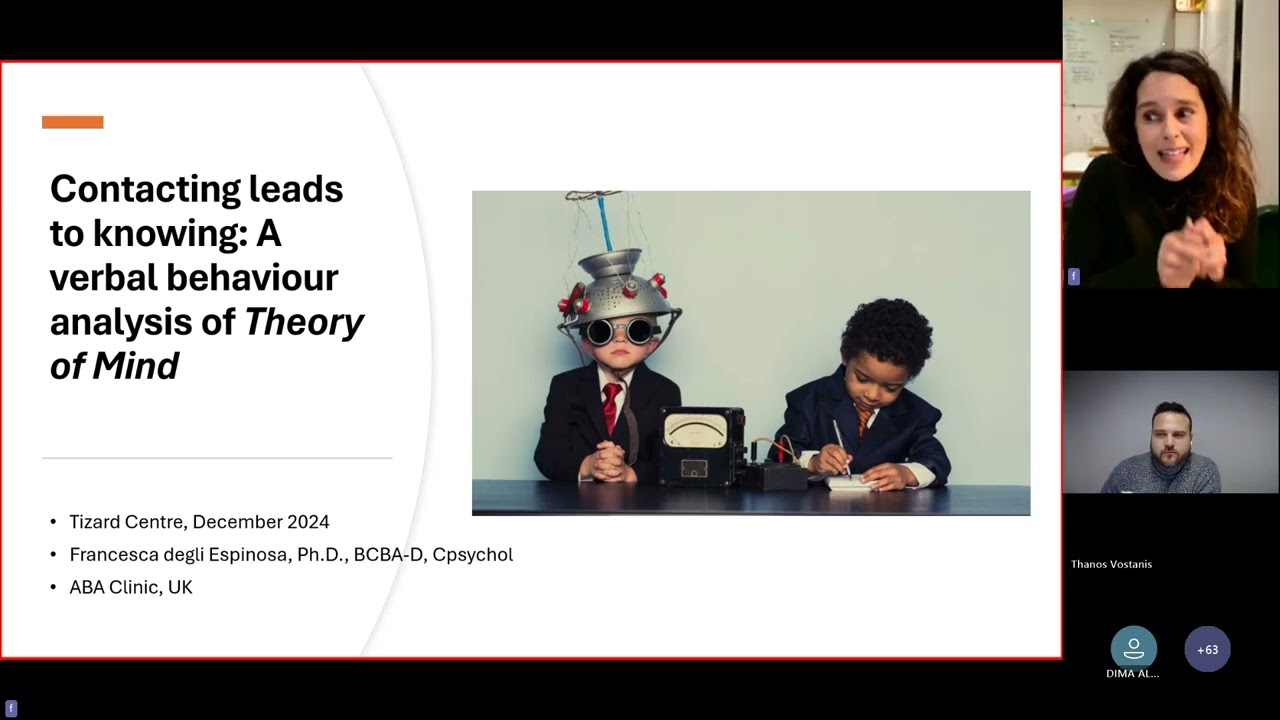 Contacting leads to knowing: A verbal behaviour analysis of Theory of Mind