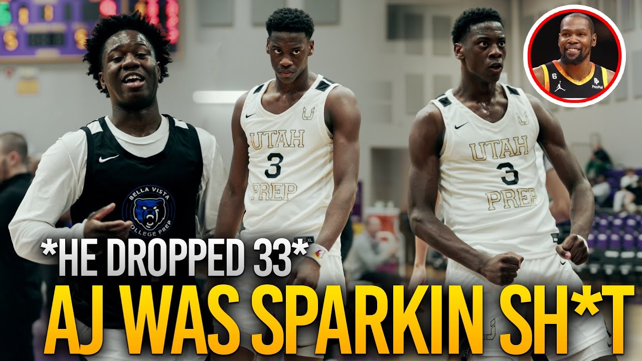 #1 AJ DYBANSTA STARTED SPARKING SH*T LIKE PRIME KD! HEATED MATCHUP VS BELLA VISTA🤬
