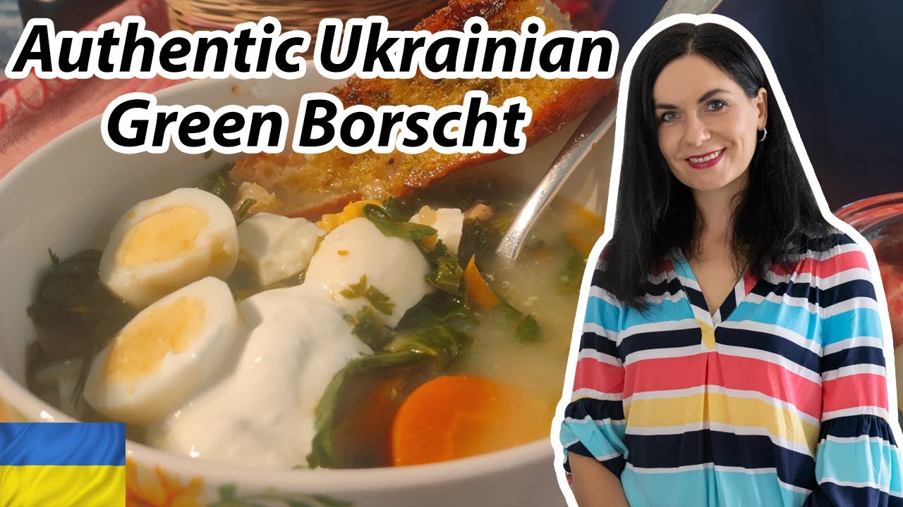 Рецепт настоящего украинского зеленого борща со щавелем и яйцами