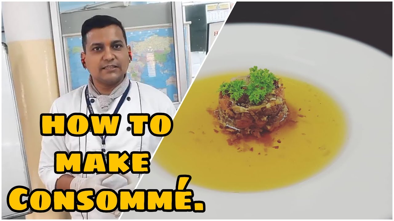 How to make CONSOMME | By Chef ANUPAM.