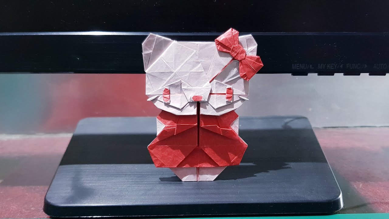 Origami Ribbon Kitty - Michelle Fung