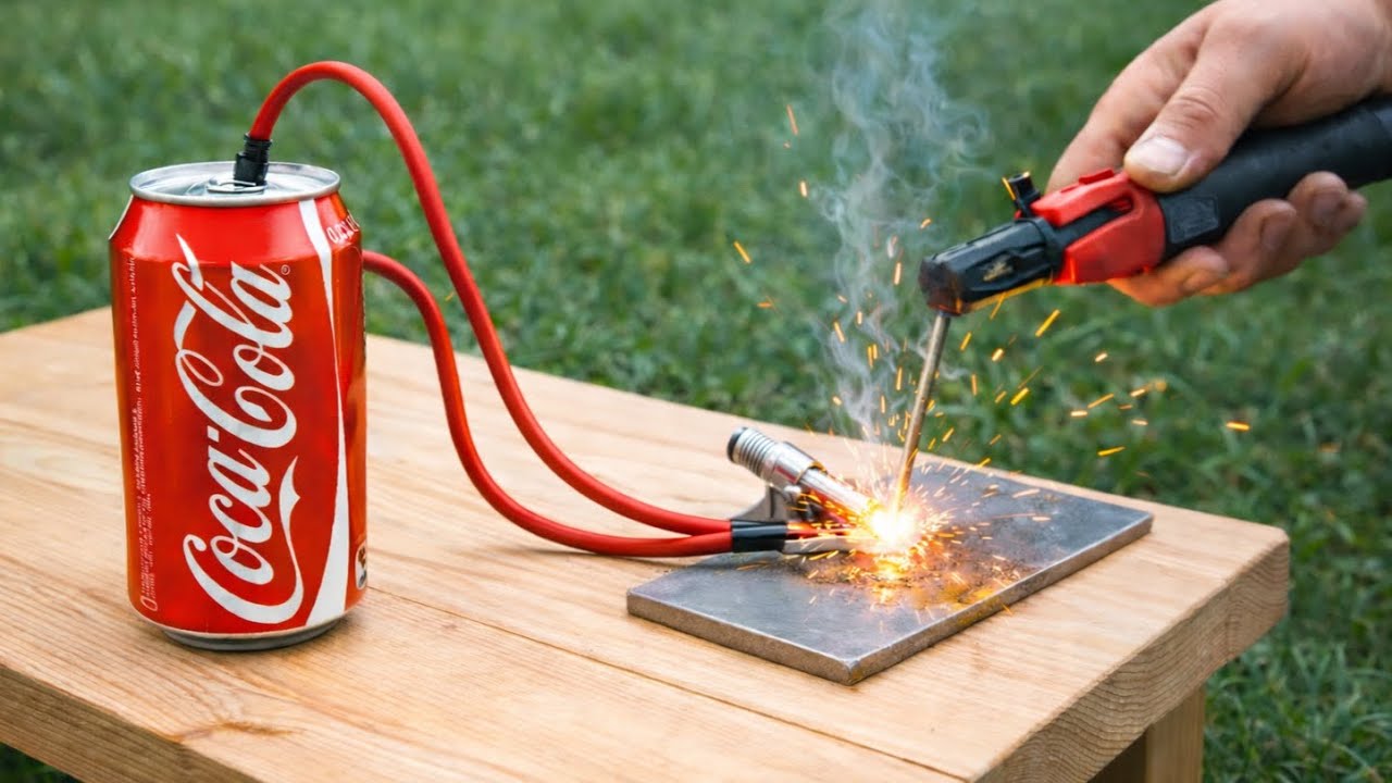 From Coca-Cola to Welding Machine in Minutes… Unbelievable Result 