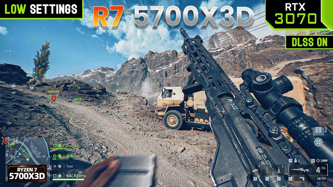 Battlefield 6 | RTX 3070 + R7 5700X3D ( Low Settings 1080P | DLSS ON)