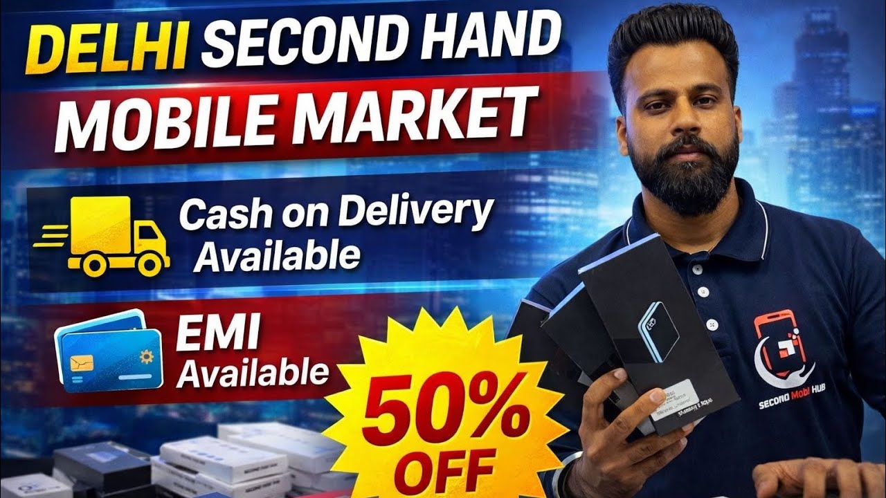 Cheapest iPhone Market in Delhi 🔥 | Tilak Nagar Second Hand Mobile Market | @second_mobi_hub_2.0 