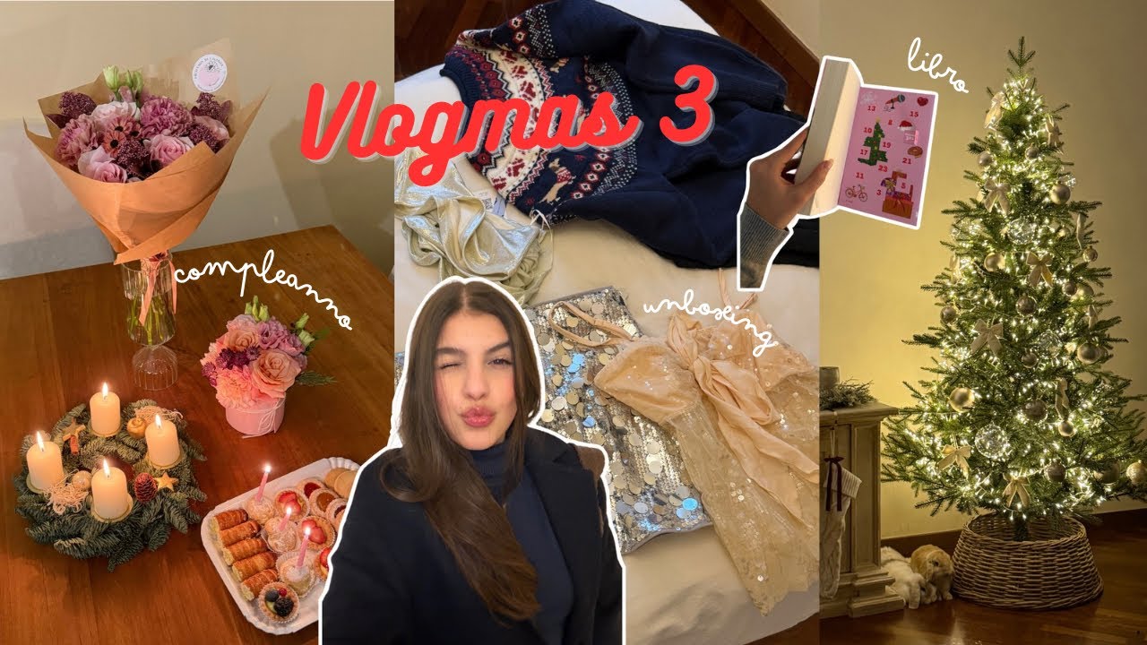 VLOGMAS 3: festeggiamo il compleanno di mia mamma, cena di famiglia & more | Valeria Martinelli
