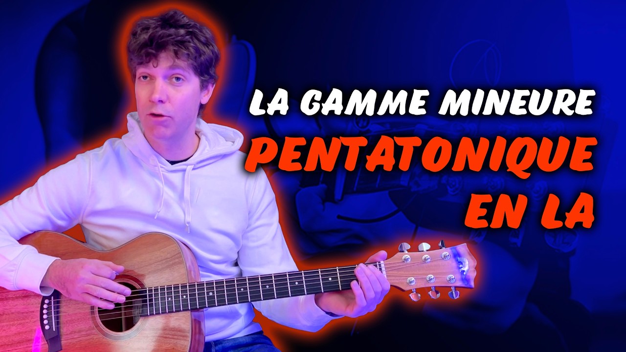Cours guitare / Impro APPRENDRE LA GAMME MINEURE PENTATONIQUE (LA mineur pentatonique en tuto)