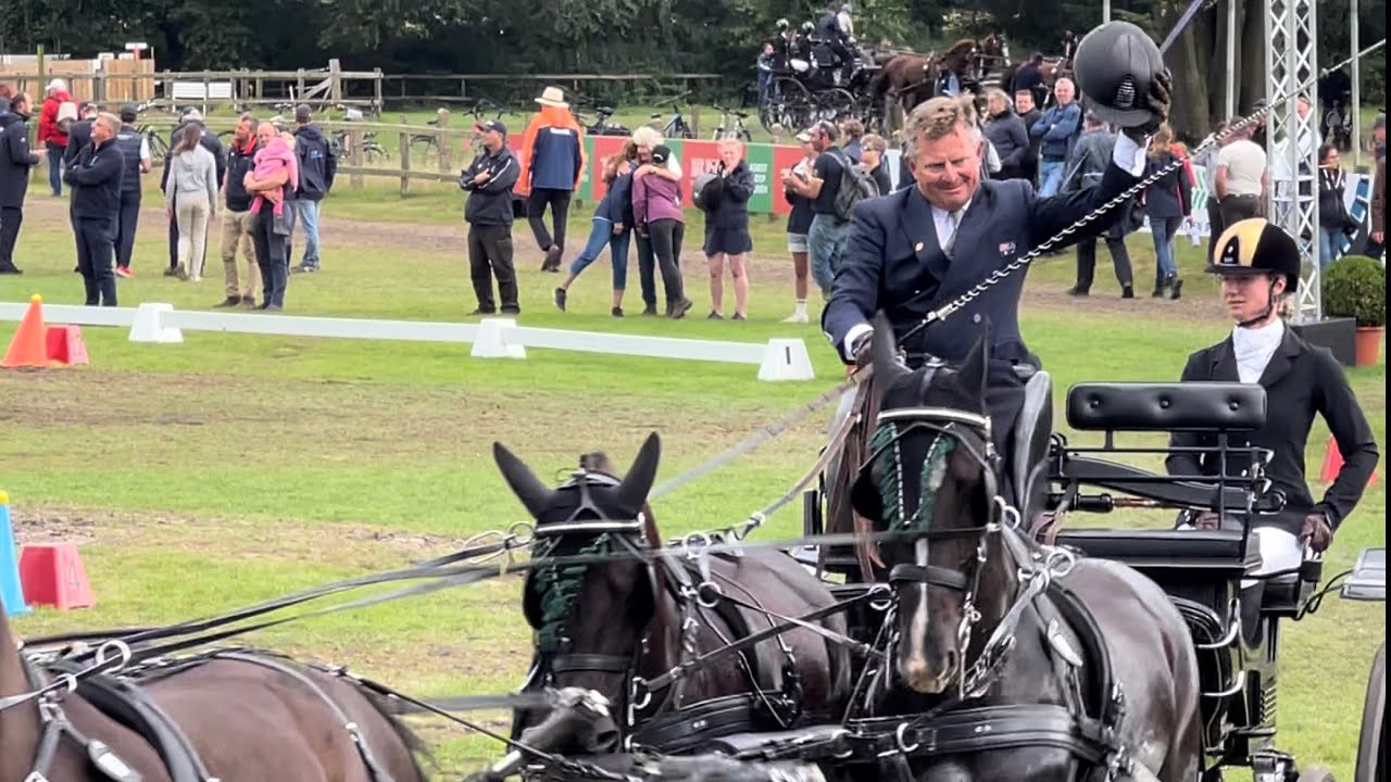 World Champion 4-in-hand Boyd Exell 🇦🇺 driving the cones at @CAI Beekbergen 2023