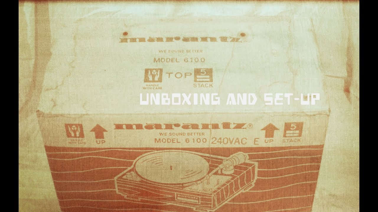 Unboxing a MARANTZ 6100 Auto-Return/Auto-Shut Off Turntable after 42 years