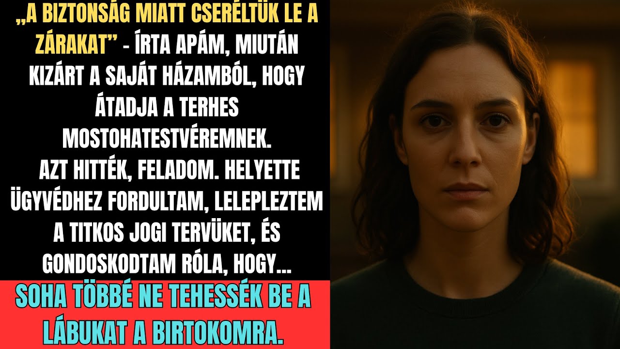 Apám lecserélte a zárakat, hogy odaadja a házam a terhes mostohatesómnak – de pereltem.