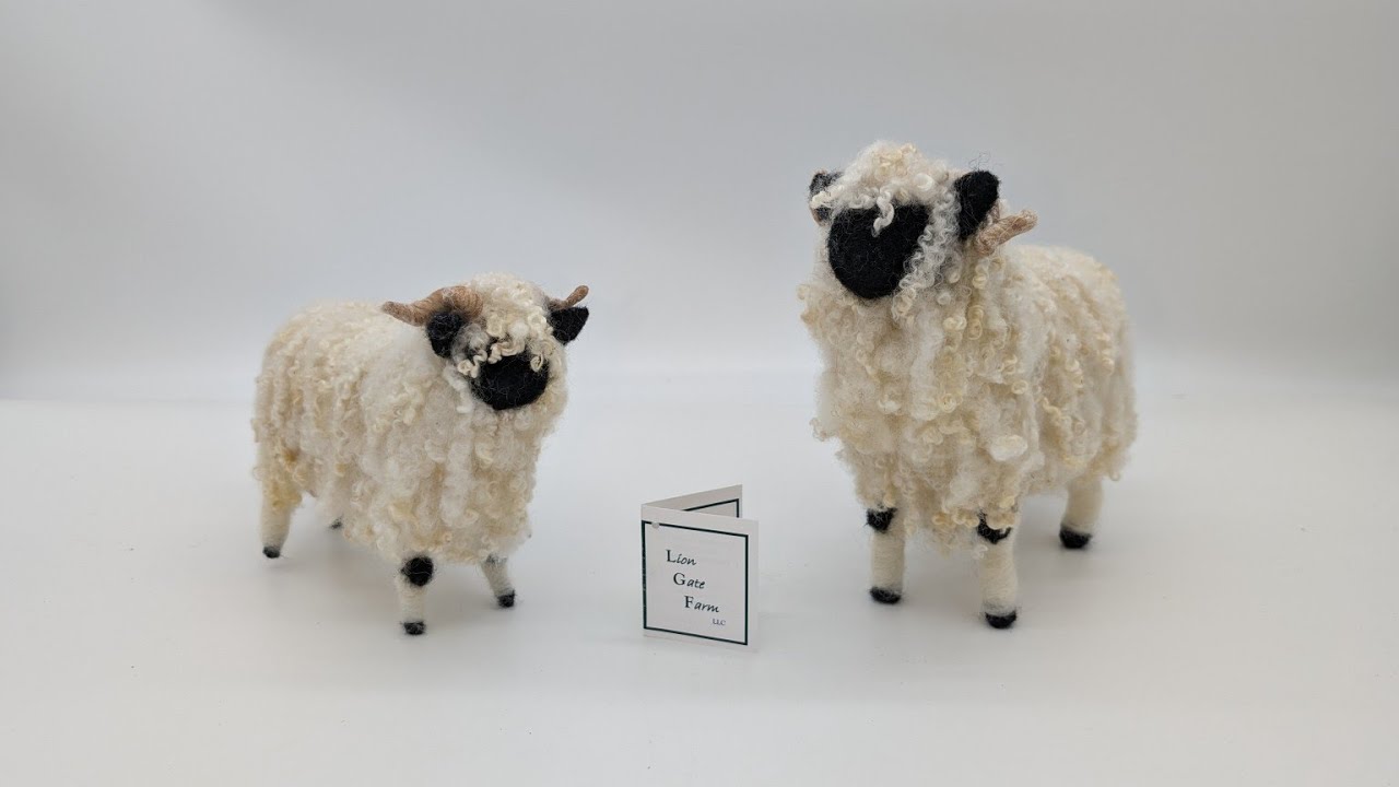 Needle Felt Valais Blacknose Sheep Tutorial with DIY Kit