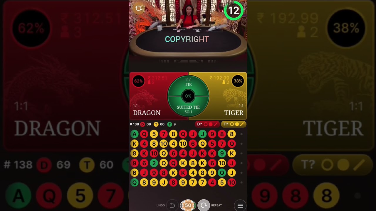 Dragon tiger winning tricks || #shorts #dragontiger