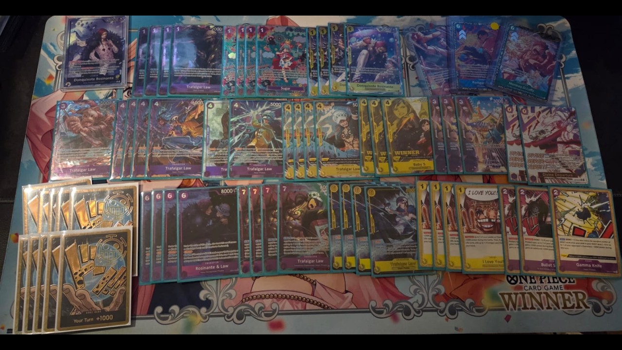 OPTCG Treasure Cup Bonn TOP 4 and TOP 8 PurpleYellow Rosinante Deck Profile!