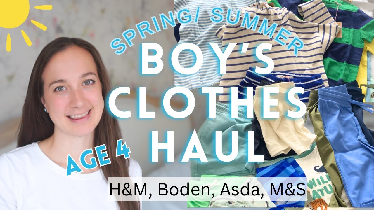 BOY’S SPRING SUMMER CLOTHES HAUL | BOY CLOTHING HAUL - H&M, ASDA & MORE! 4 YEAR OLD BOY CLOTHES HAUL