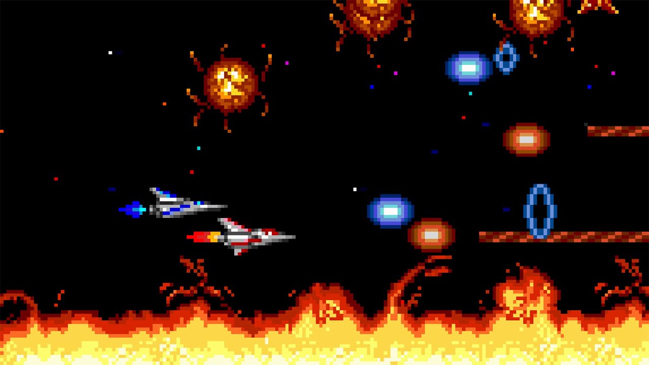 [PC Engine] Salamander 2Players Co-op Gameplay