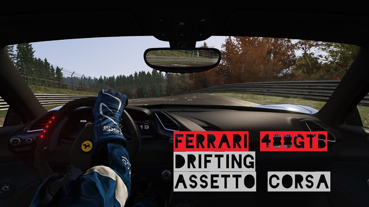 Assetto Corsa | Drifting the Ferrari 488 GTB at the Nordschleife | Gameplay