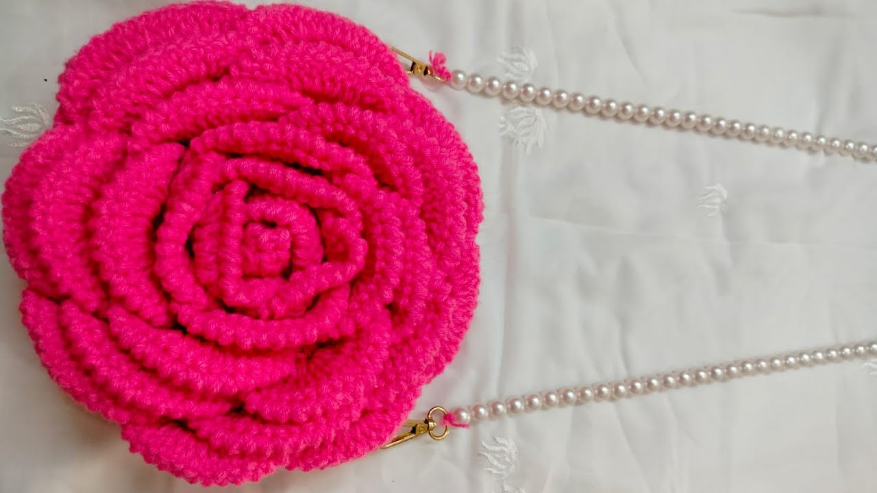 Crochet Rose Purse