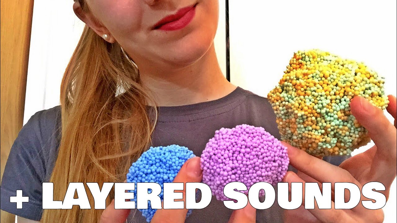 ASMR ♥ Mesmerizing Sticky Foam + Tingly Layered Sounds (sksk & more)