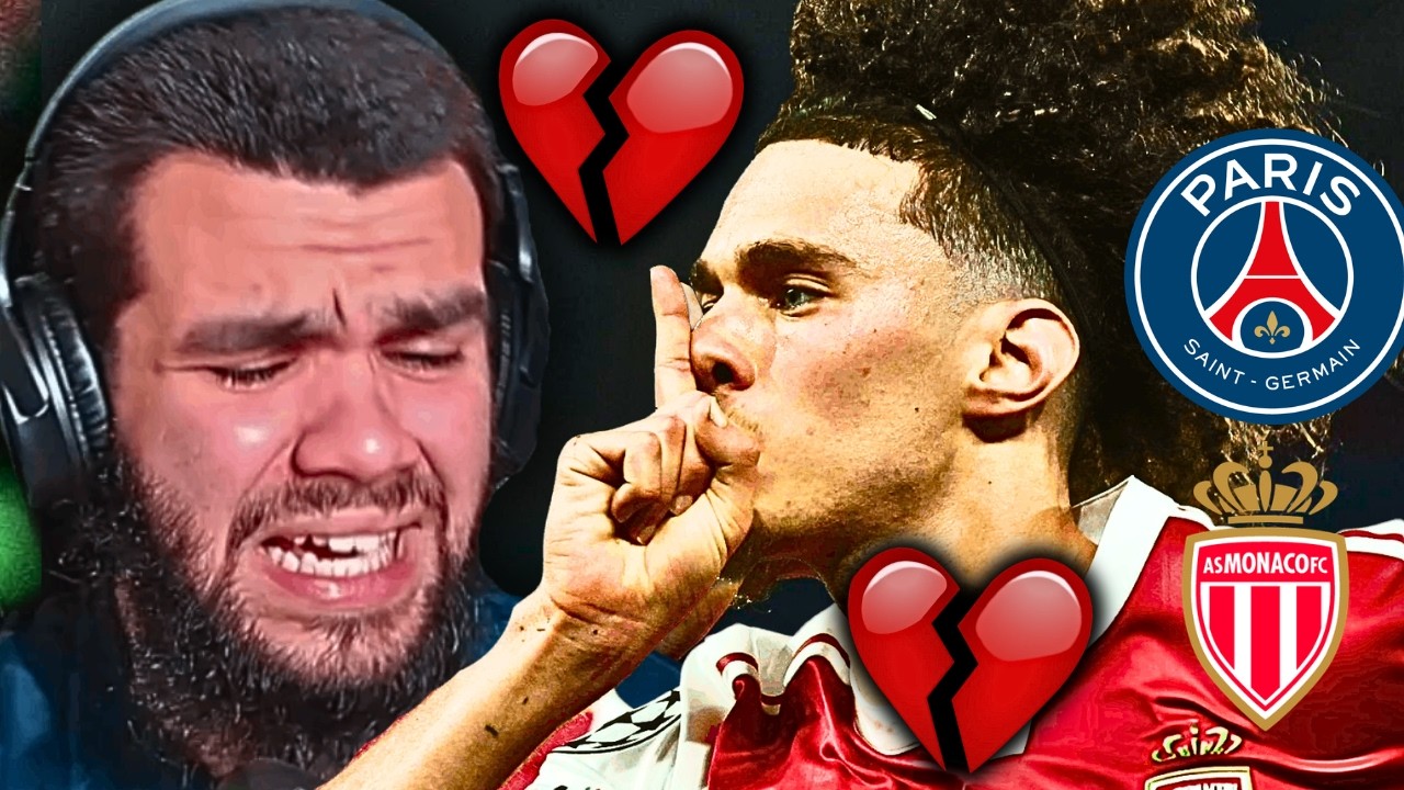 PSG 1-3 Monaco - Match & Goal Reactions 💔