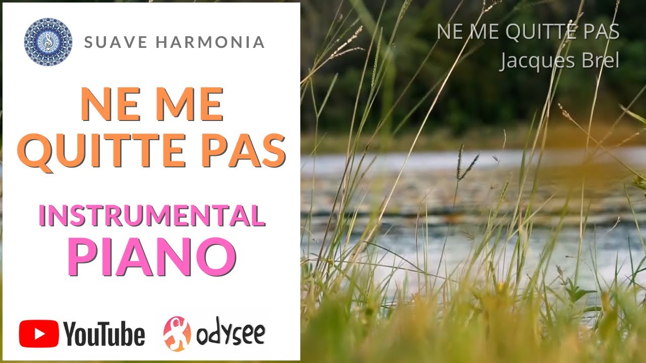 NE ME QUITTE PAS Versão Instrumental SH205