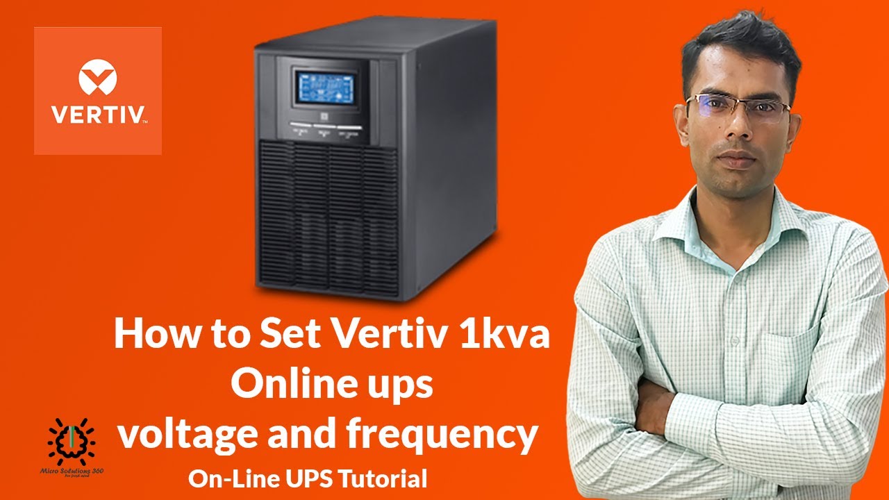 how to set vertiv 1kva online ups voltage and frequency 2022 ||  Online ups bangla tutorial