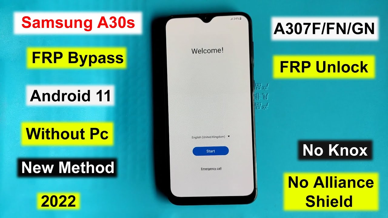 Samsung A30s (A307FN) FRP Bypass Android 11 Without Pc No Knox/Alliance New Method 100% Working 2022