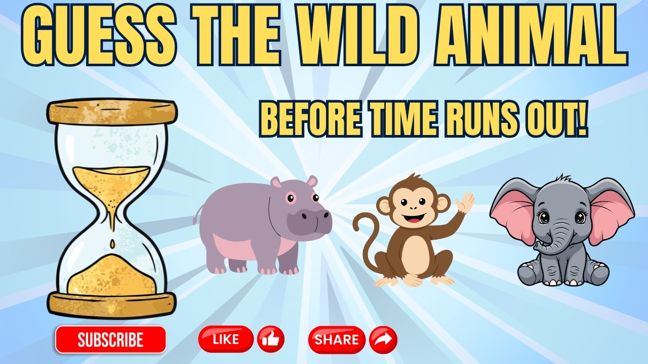 Guess the Wild Animal Name in 10 Seconds ⏰ | Kids Quiz