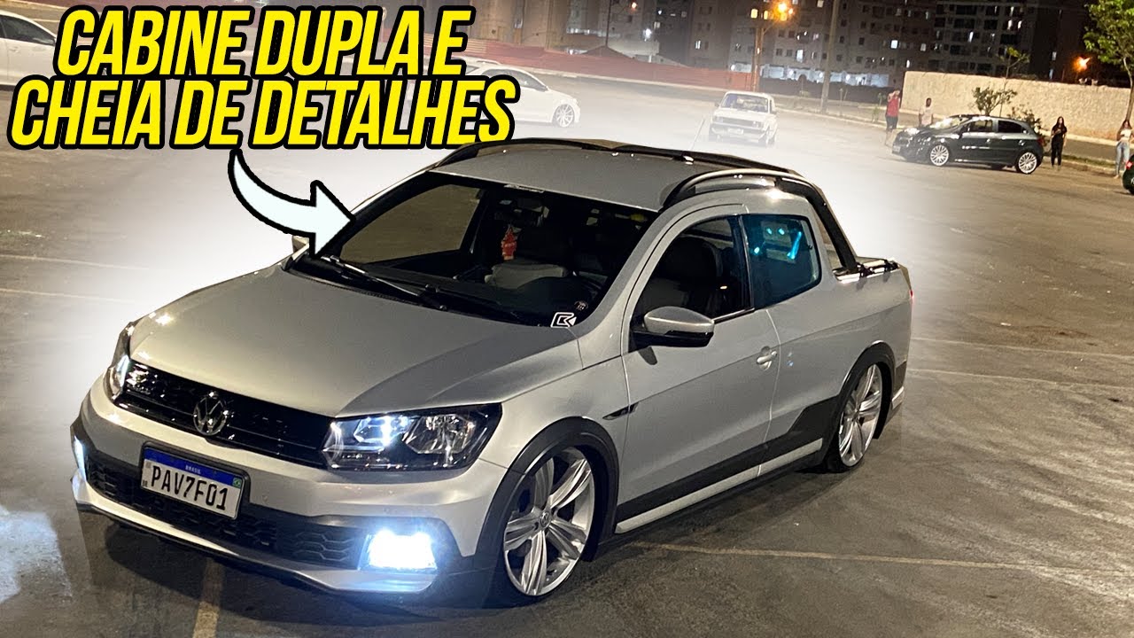 SONHO É SONHO, SAVEIRO CABINE DUPLA NO ESTILO QUEBRADA 😍