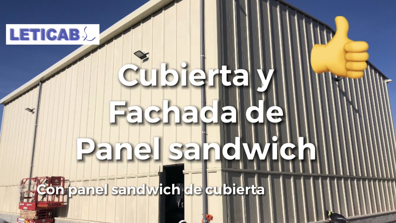 😉Cubierta y Fachada de #PANEL SANDWICH de cubierta