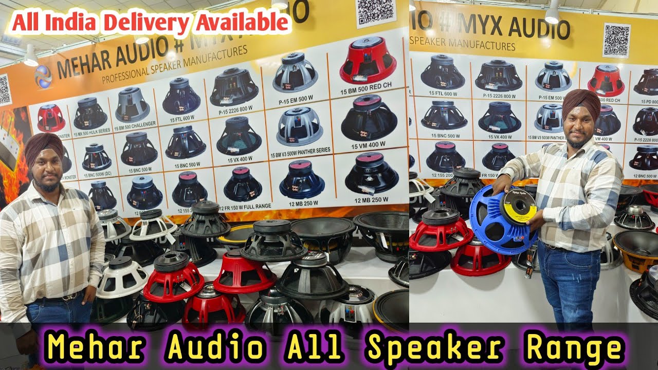 Wholesale Dj Speaker in Delhi | Mehar Audio Stall | India Dj Expo 2024 | Cheapest Dj Speaker