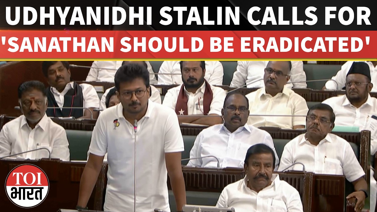 Udhayanidhi Stalin Sparks Huge Sanatan Dharma Controversy Again | BJP Hits Back Sharply | Tamil Nadu
