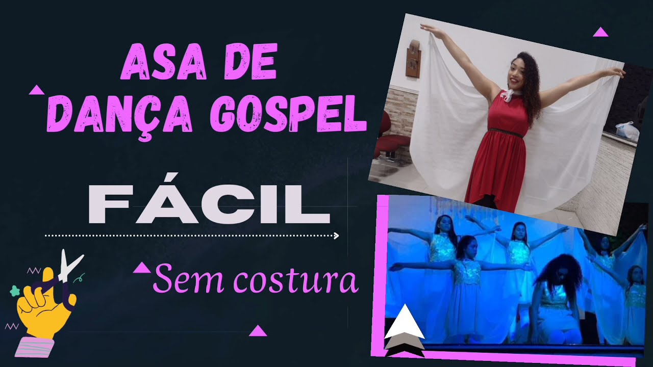 ASA DE DANÇA GOSPEL- SEM COSTURA