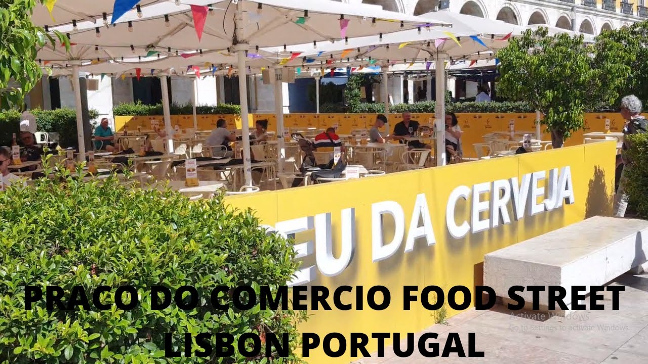 Praca Do Comercio Street Food Lisbon Portugal
