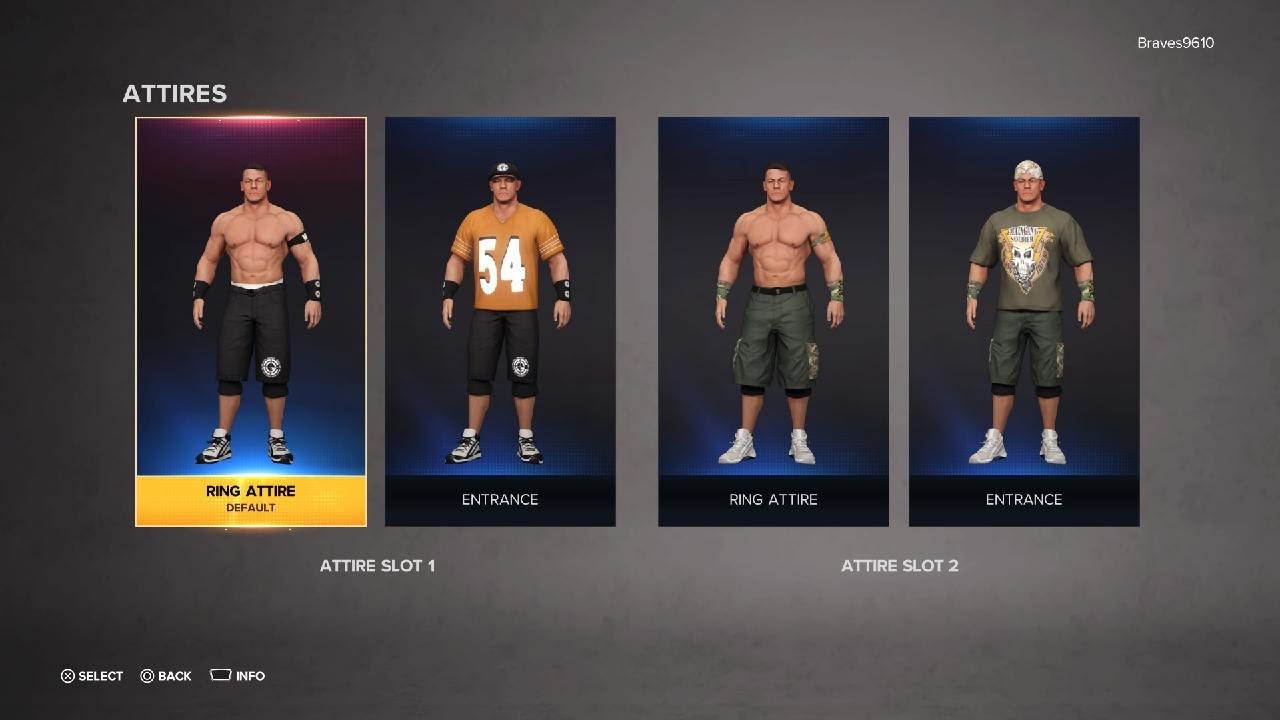 John Cena 2006-2007 WWE Superstar Threads Attire Showcase PS5 WWE 2K23