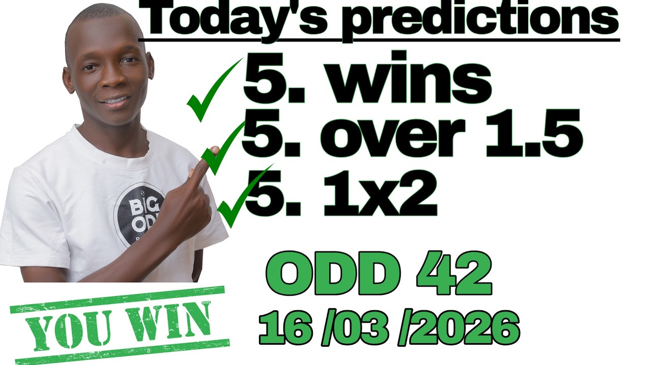 5 SURE WINS / 16/03/2026 SOCCER PREDICTIONS TODAY | BETTING TIPS, #footballpredictions