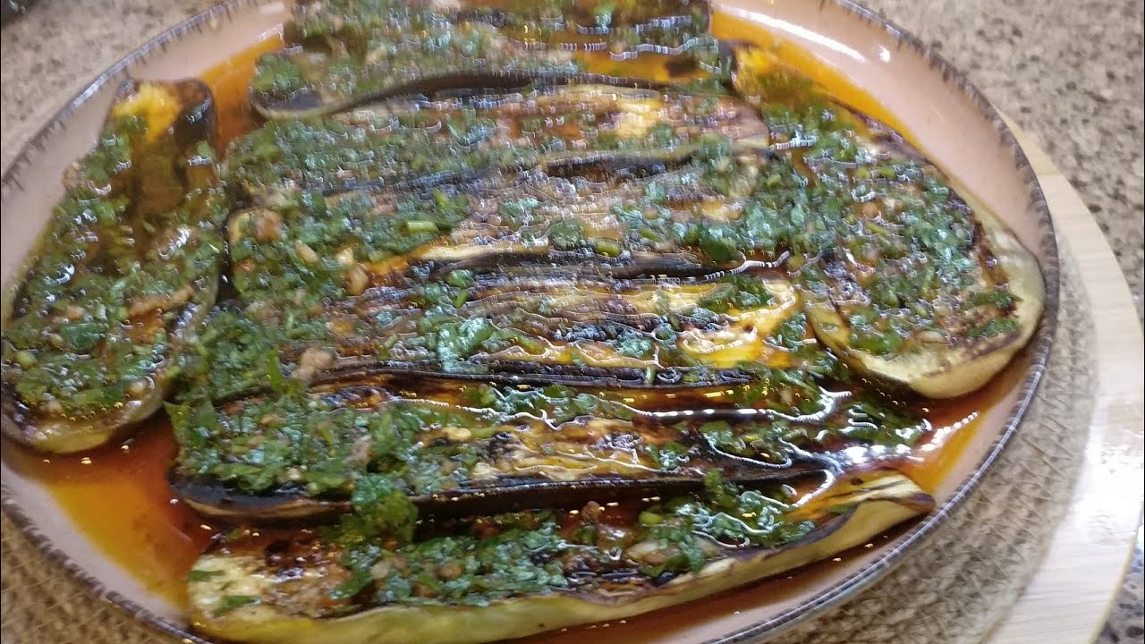 ☑️ ÇALIŞTIĞIM CAFE DE YOK SATAN ENFES SOSLU PATLICAN MEZESİ .BU SOS PARMAK YEDİRİR👌MEZE  #eggplant