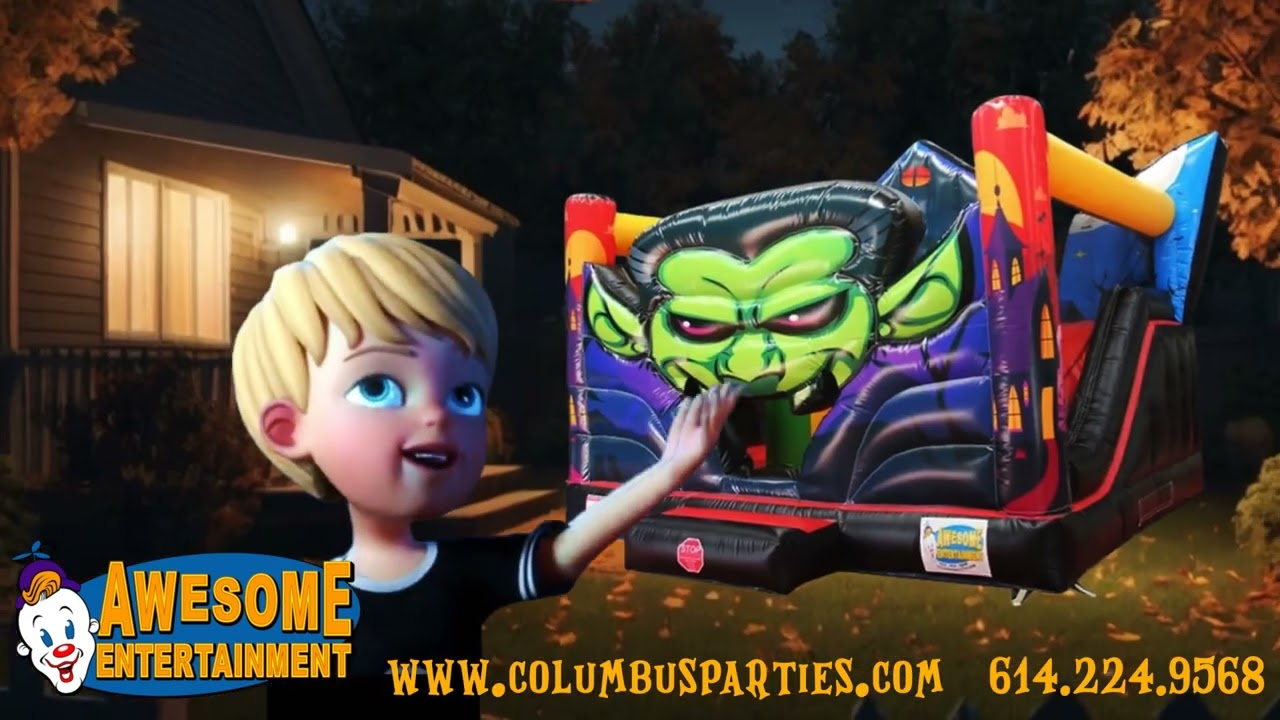 Halloween Theme Inflatable Rentals Columbus, Ohio Pumpkin Themed Bounce House Dayton, Cincinnati, OH
