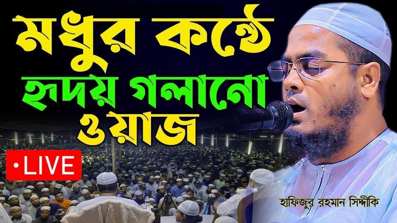 মধুমাখা কন্ঠে হাফিজুর রহমান সিদ্দিকীর হৃদয় গলানো একটি ওয়াজ মাশাআল্লাহ || Hafizur Rahman Waz 2026 ||