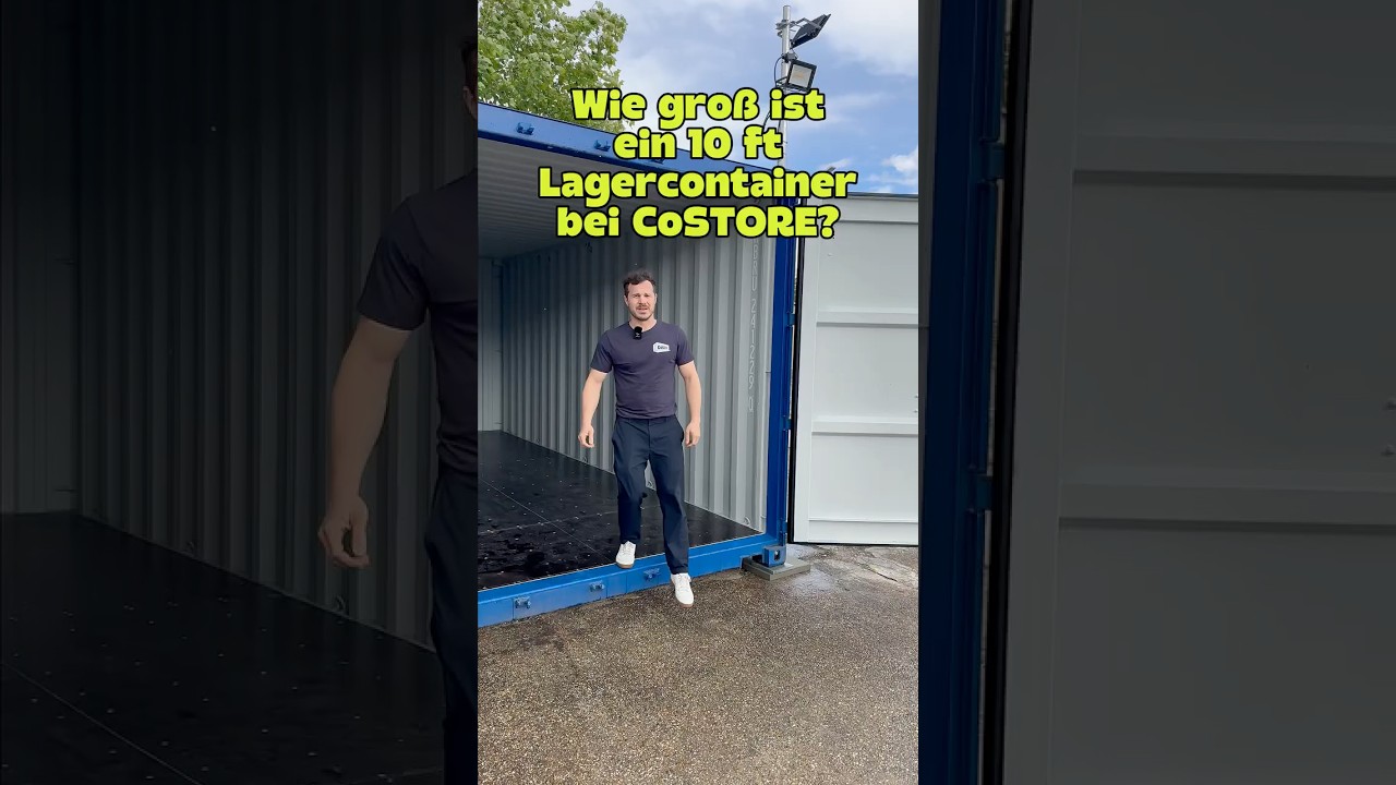 CoStore Lagercontainer mieten: Wie gro&szlig; ist ein 10 Fu&szlig; Lagercontainer? 7 m&sup2;!