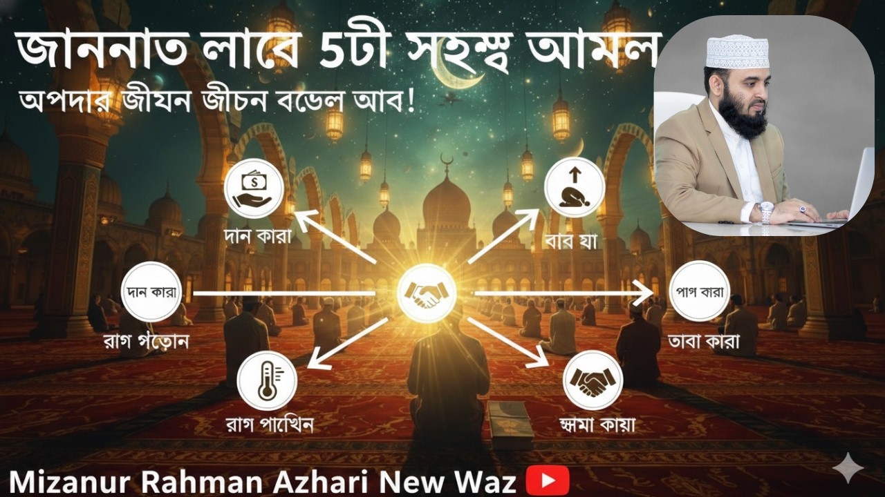 রমজানের ক্ষমা পেতে ৫টি আমল করুন | মিজানুর রহমান আজহারী নতুন ওয়াজ ২০২৬