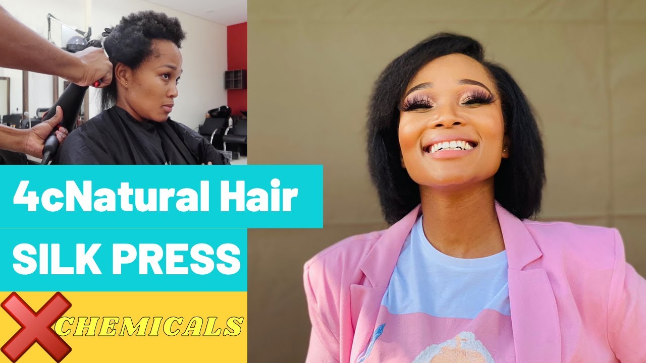 I finally tried a Silk Press on my 4c Natural Hair | Hair Influencer