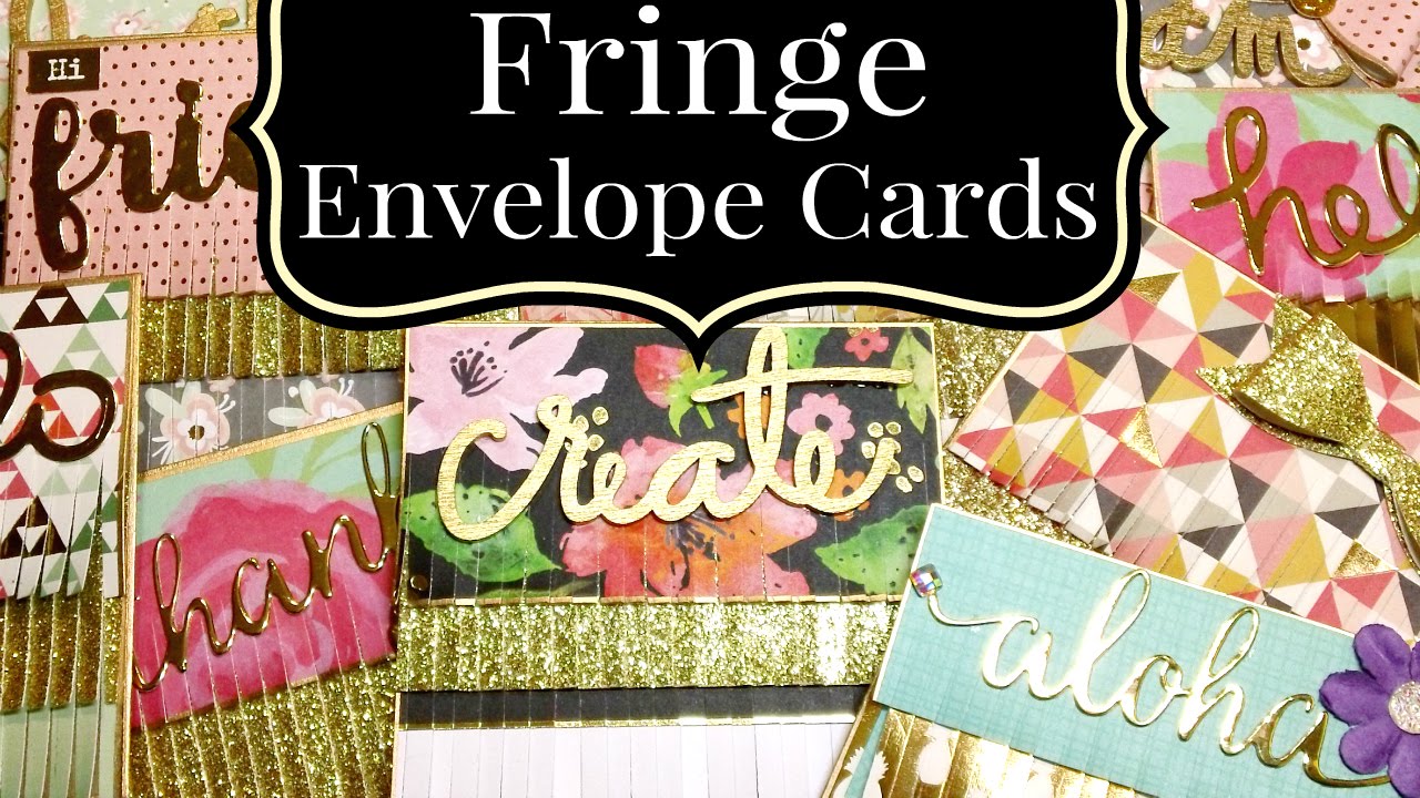 3x3 Fringe Envelope Cards!