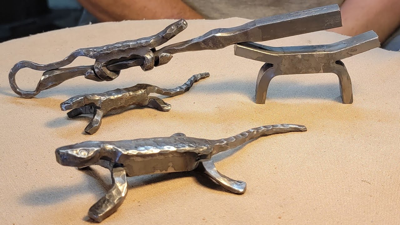 lizard  How to Forge a lizard from block #2  Blacksmith forging lizard process.. Let's Go