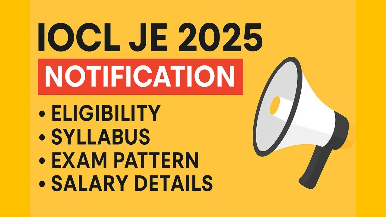 IOCL JE 2025 Recruitment | Complete Guide for Chemical, Mechanical, Electrical, Instrumentation