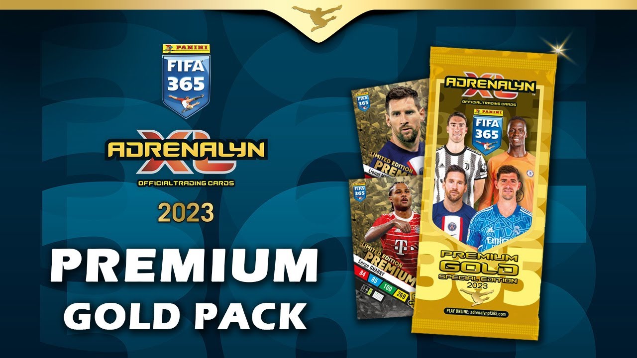 PANINI FIFA 365 Adrenalyn XL 2023 - PREMIUM GOLD BOOSTER PACK