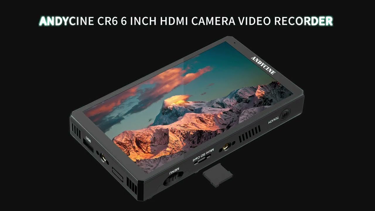 ANDYCINE&nbsp;C6R&nbsp;6&nbsp;Inch&nbsp;Touch&nbsp;Screen&nbsp;On&nbsp;Camera&nbsp;Recorder&nbsp;Monitor&nbsp;with&nbsp;&nbsp;4K/60p&nbsp;HDMI&nbsp;Input