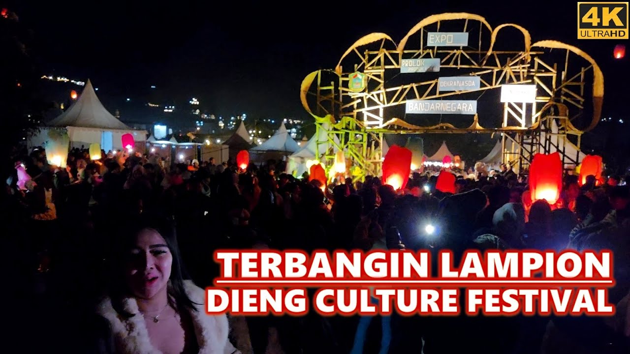 Dieng Culture Festival 2025‼️Jalan terbangin ribuan lampion di Lapangan Pandawa Dieng - Central Java