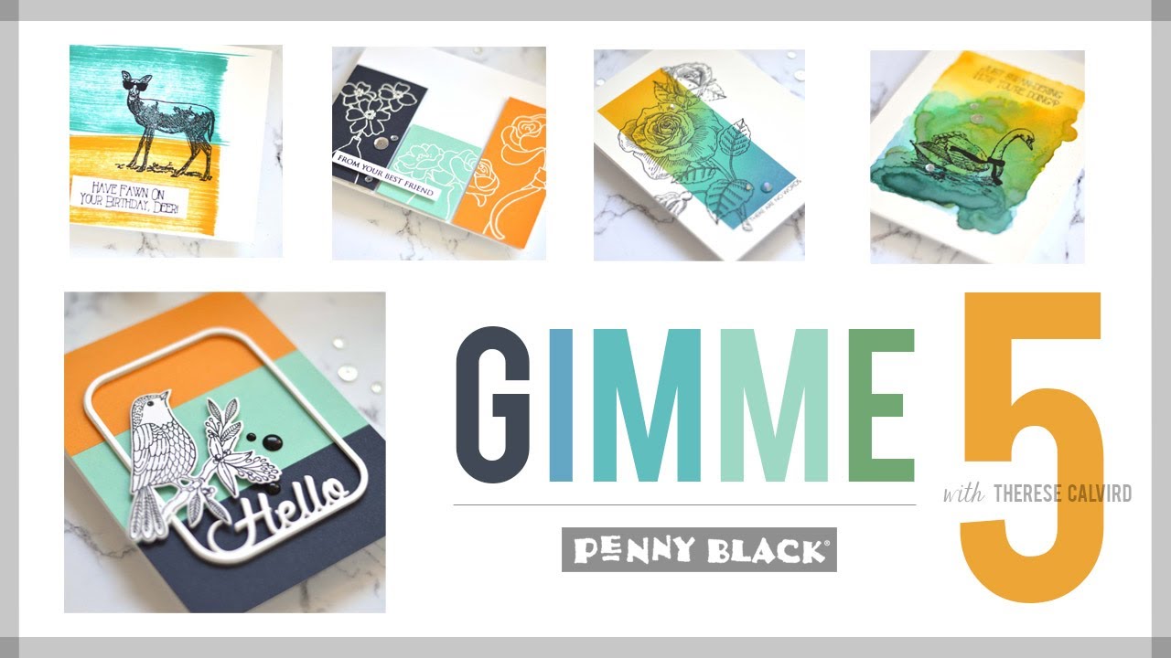 5 Easy Ways to Use Colour Blocking in Cards - Gimme 5 Penny Black!