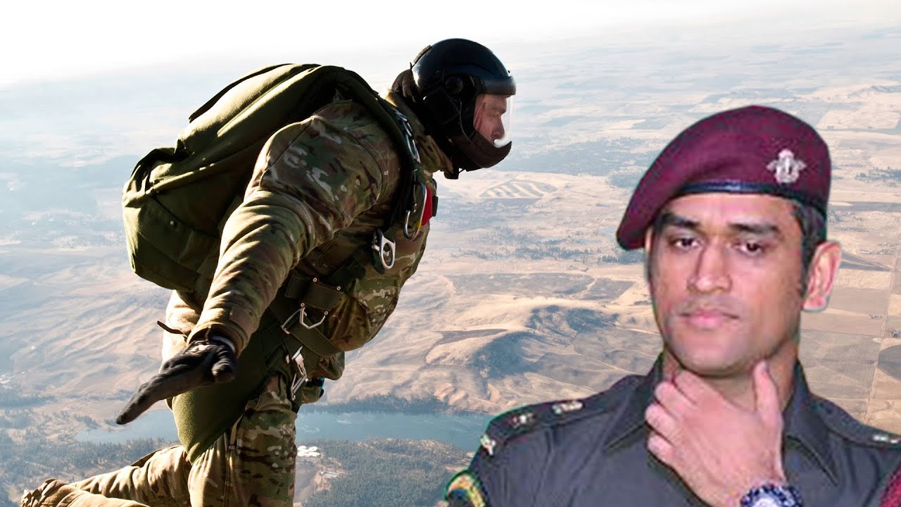 MS Dhoni's First Para Jump