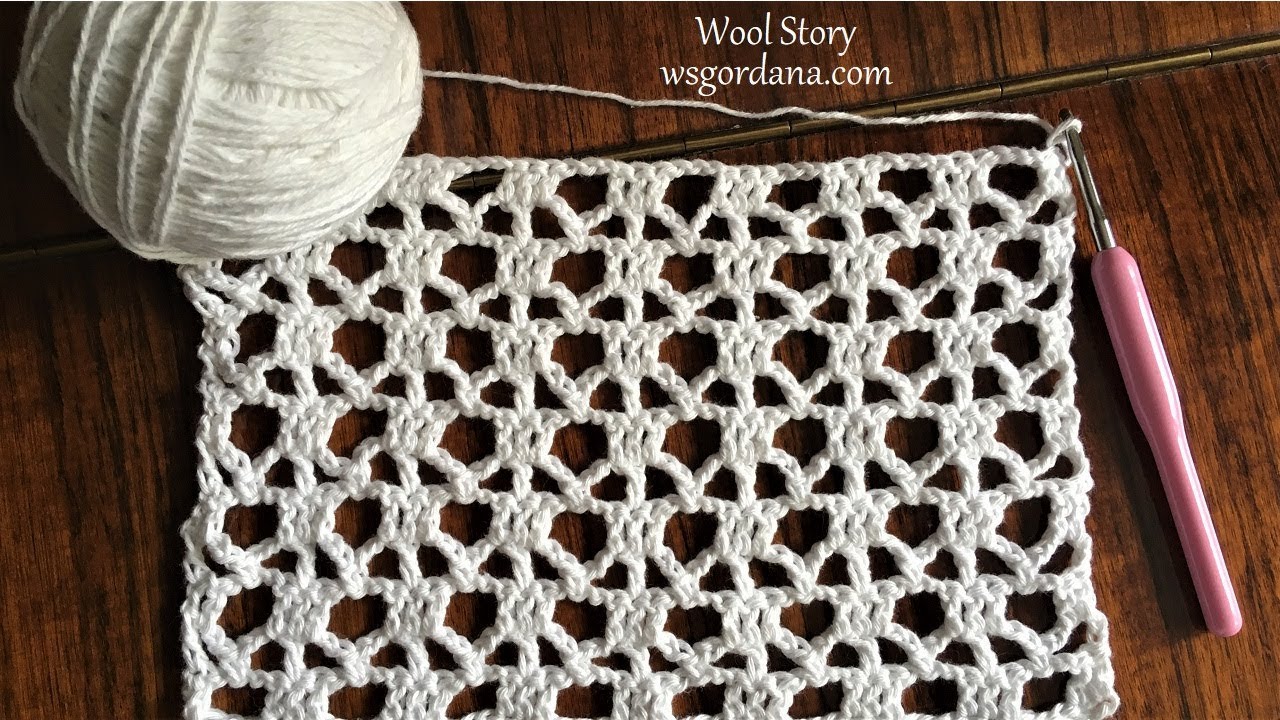 DIY Crochet Lace Pattern Tutorial (Čipkana mustra)